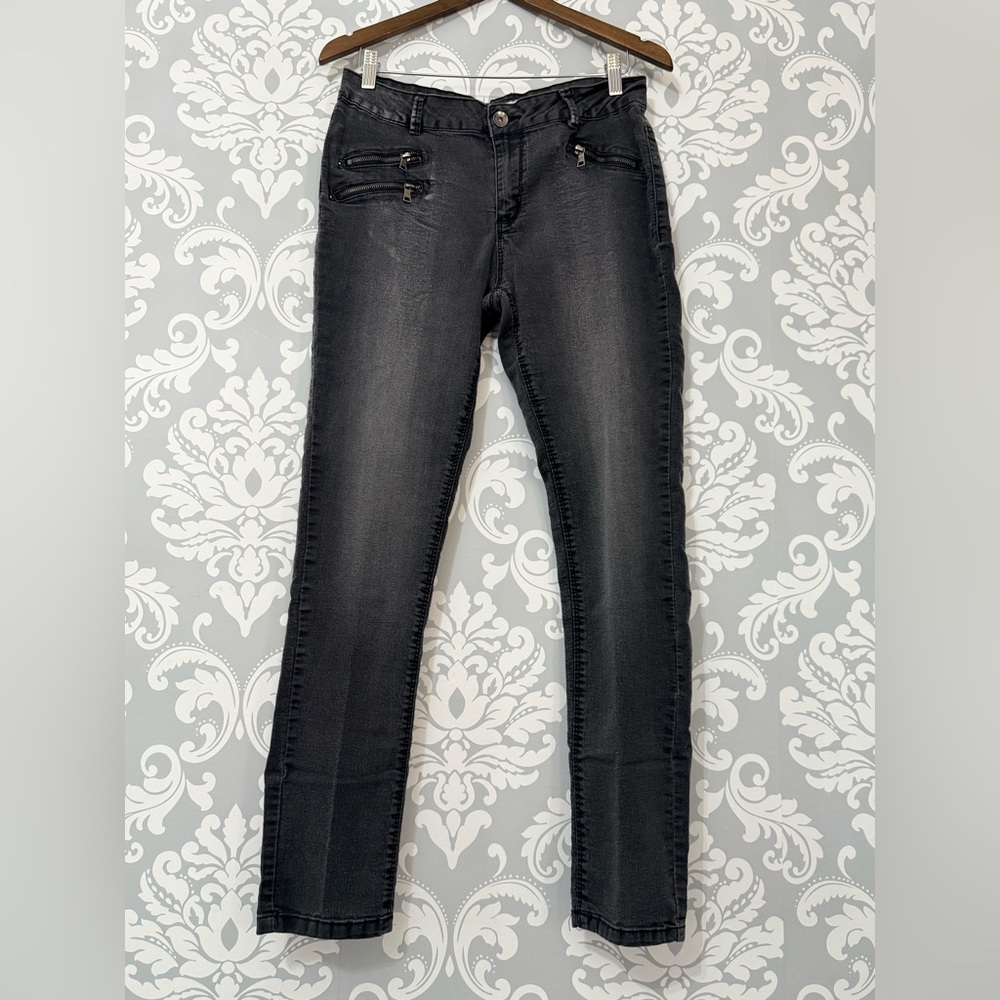 10/$25 • Blue Crush Black‎ Zipper Detail Skinny Jeans